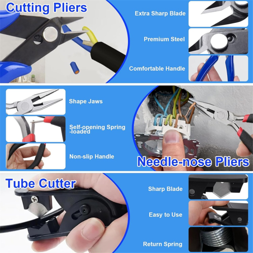 3D Printer Tool Kit, Accessories Includes Deburring Tool, Removal Tools, Tube Cutter, Ruler, Cutting Mat Sets 2