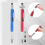 Men'S Tool Pen 6 in 1 Screwdriver Bulk Multi-Function with Refill Ruler Level Ballpoint 4
