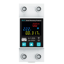 Nieuwe 1P 1-63A Tuya WiFi Smart Circuit Breaker LED-displayschakelaar met vermogensmeting, controle over de levensduur via thuis