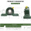 2 Pack UCP204-12 Pillow Block Mounted Ball Bearing - 3/4 Inch Bore Solid Cast Iron Base Self Aligning 3