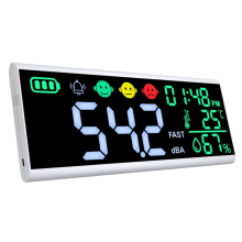 USB-Ladebildschirm Wandmontierter Schallpegelmesser Digital Noise Decibel Monitoring Tester
