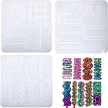 stuks haarspeld siliconen mallen, UV hars epoxy mallen voor het gieten van DIY sieraden accessoires