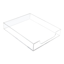 Acryl brievenbak, papierorganizer, transparante bureau-organizer, stapelbaar accessoire
