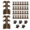 30PCS Corner Protectors, Baseboard Vintage Metal Protector Bronze 2