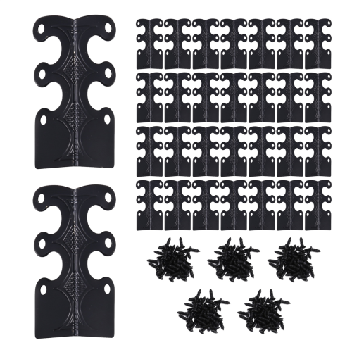 30PCS Corner Protectors, Baseboard Vintage Metal Protector Black 1
