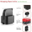 2pcs Black Cutter Wrapping Paper Replaceable Blade Roller Cutting 3