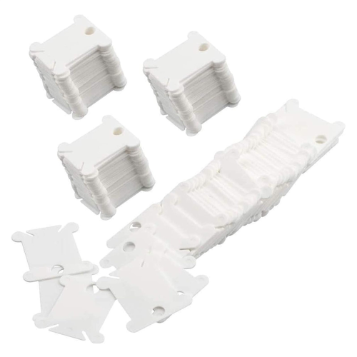 300Pcs Embroidery Floss Bobbin, Organizer,Plastic Thread Card for Holder Sewing