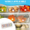 Acryl dag van de week bedekte etikettendispenser 7-slots muurstickerrol () 7