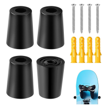 4-Piece Vertical Ski Hanger with Screw Expansion Anchors Storage to Safely Store and Display Your Skis A