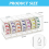 Acryl dag van de week bedekte etikettendispenser 7-slots muurstickerrol () 5