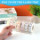 Acryl dag van de week bedekte etikettendispenser 7-slots muurstickerrol () 6