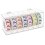Acryl dag van de week bedekte etikettendispenser 7-slots muurstickerrol () 1