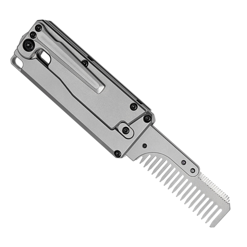 Titanium Alloy Folding Comb Multi-Function Utility Window Breaker Replaceable Outdoor Camping Tools 1