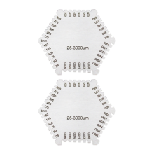 Stainless Steel Hexagonal Wet Film Comb Paint Coating Thickness Gauge (Thickness 2mm)