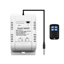 Tuya Smart Life Schakelaar 16A 3000W Relais met Temperatuurbewaking Thermostaat Sensor RF433 voor