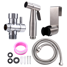 G7/8 Handheld Toilet Bidet Sprayer Set Kit Stainless Steel Hand Faucet for Bathroom