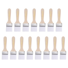 15 pennelli per pittura, setole morbide piatte in nylon con manico in legno per pittura fai da te, 1,5 pollici