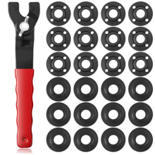 25PCS Winkelmutternschleifer-Schraubenschlüsselsatz 5/8 Zoll -11 Flansch Metallschloss Kompatibel mit / Rot