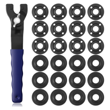 25-teiliges Winkelmuttern-Schleifschlüssel-Set, 5/8 Zoll -11 Flansch, Metallschloss, kompatibel mit/Blau