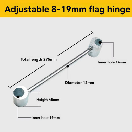 Hinge Adjustment Tool Multi-Specification Portable Labor-Saving Flag Wrench 8-19-mm 2