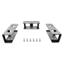 Laptopstandaard voor onder het bureau, metalen plankhouder voor laptop, toetsenbord met krasbestendige siliconen (zilver)
