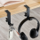 5 Pcs Single-Layer Locking Tisch Haken Student Tasche Büro Schreibtisch Mobile Seite Schwarz 6