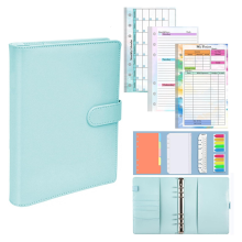 A6 Doelplanner PU leren opberghoes Notitieboek Ongedateerd Wekelijks en maandelijks Dagelijks 6-rings activiteitenschema A