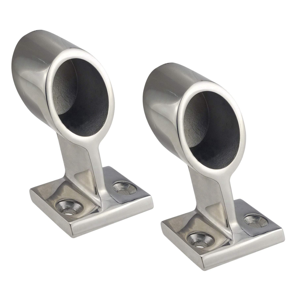 paar zware marinepaal-leuningfittingen, leuningbuisfittingen voor 7/8 inch