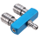 Adaptateur autobloquant pour machine de nettoyage à double buse haute pression 3