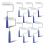 12pcs Paint Roller Frame for Home Wall Ceiling Small Area Edges and Corners, Blue 2