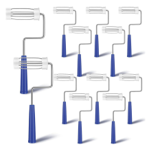 12-delige verfrollerframes voor muren, plafonds, kleine oppervlakken, randen en hoeken, blauw
