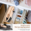 Leather Sewing , Solid Table Desktop Horse Clamp,Versatile Stitching Wood Clip with Handle for DIY Craft 7