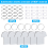 40Pcs Sublimation Keychain Rohlinge MDF Doppelseitige Wärme Transfer Schlüsselanhänger Hemd Form 6