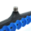 Supporto per canna da pesca a 11 fori con clip per testa per accessori AC404 Blu B 4