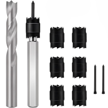10-teiliges Punktschweißschneider-Set, doppelseitig, 3/8 Zoll und 5/16 Zoll HSS-Drehentfernerbohrer für Power