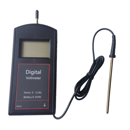 Versatile Electric Fence Tester, Battery Testing with Large LCD Display, Digital Voltage Tester 0-13000V 1