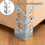 10PC Skiffers Baseboard Corner Protectors,Solid Brass Skirting Board Protectors,Baseboard Protectors Silver 6