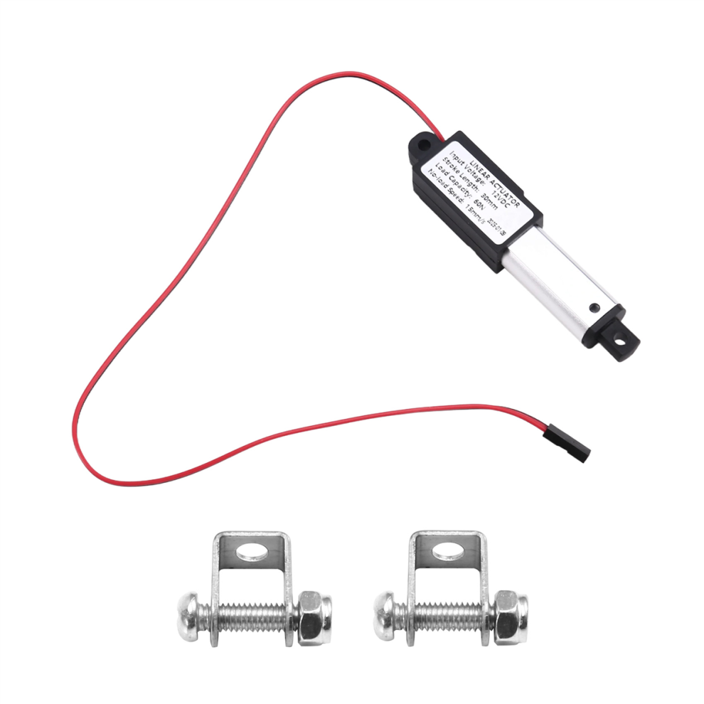 Attuatore Lineare Micro, Corsa 1 Pollice, 60 N/13,5 Libbre, VelocitÃ 15 Mm/S Mini Attuatore Elettrico Impermeabile Motore Attuatore Lineare 12 V