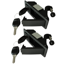 2PCS Kompression Latch Lock Trigger Zink-Legierung Einstellbare Hebel Hand Betrieben Flush Schwarz