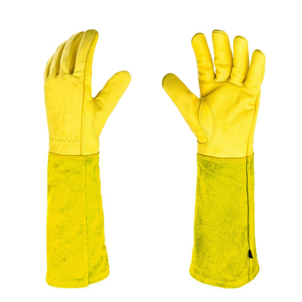 Guanti Da Potatura Per Rose Da Uomo E Da Donna, Lunghi, Anti-Spine, In Pelle Traspirante, Ideali Come Regalo Da Giardino, Taglia Xl