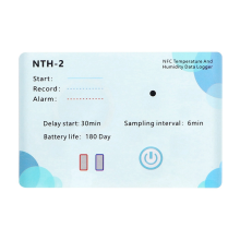 NFC-Datenrekorder, kabellos, 180 Tage, Logger, LCD-Anzeige, 500.000 Gruppen für chemische Temperatur und Luftfeuchtigkeit
