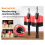 2PC Woodworking Limit Countersink Drill Non Slip Hexagonal Shank with Bearing Adjustable Step Screw Opener 5