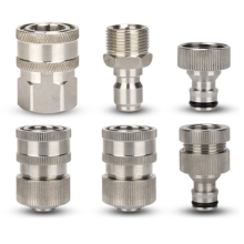 High Pressure Car Washing Machine Stainless Steel Inlet and Outlet Water Quick Connector Accessories