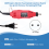 Meuleuse électrique 180 W à 5 vitesses, affûteuse de scie, tronçonneuse, prise UE 9