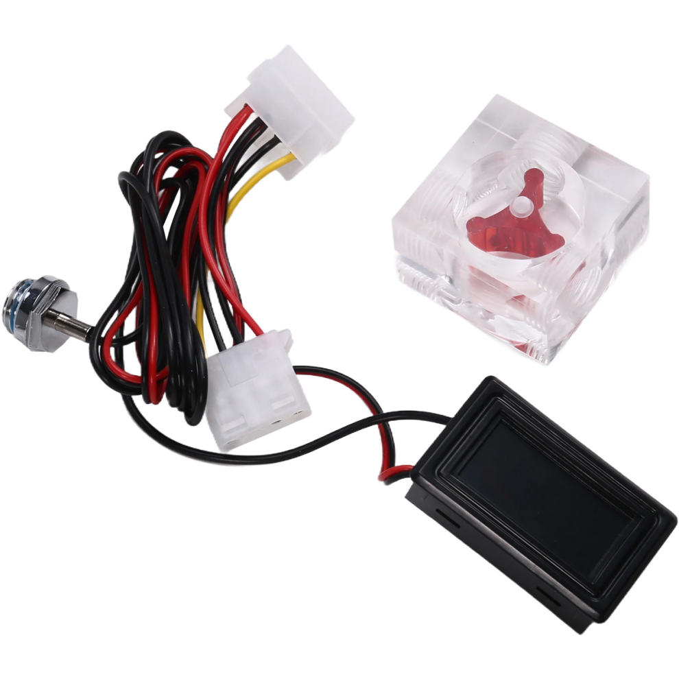 Termometro Led A Tre Vie Per Flussometro Per Raffreddamento Ad Acqua, Radiatore Per Computer, Temperatura