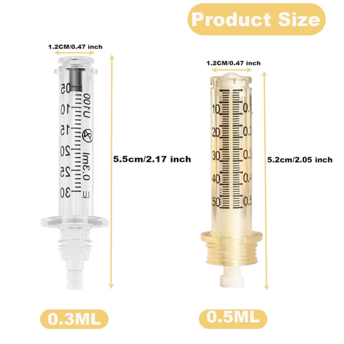 Leere Ampullendüse – Einweg, einzeln verpackt (10 Stück) 0,5 ml 2