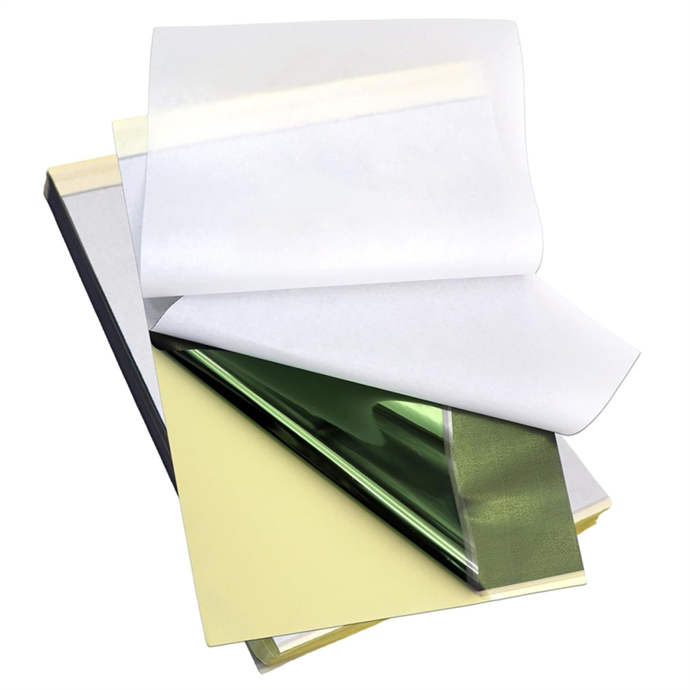 100 Fogli Di Carta Per Modelli Di Tatuaggi In Formato A4, 4 Strati Di Carta Per Modelli Di Tatuaggi, Termica