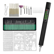 41-teiliges Gravurstift-Set mit LED-Licht, wiederaufladbar per USB, kabellos, Gravurwerkzeuge für Künstler und Heimwerker