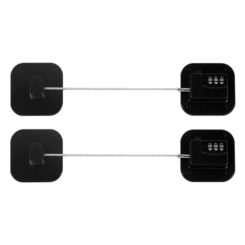 Refrigerator Lock, Combination Lock for Cabinets, Drawers, Heavy Duty Fridge Safety 2 Pack 1