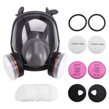 Masque à gaz intégral industriel, respirateur de formaldéhyde, protection 6800, décoration chimique
